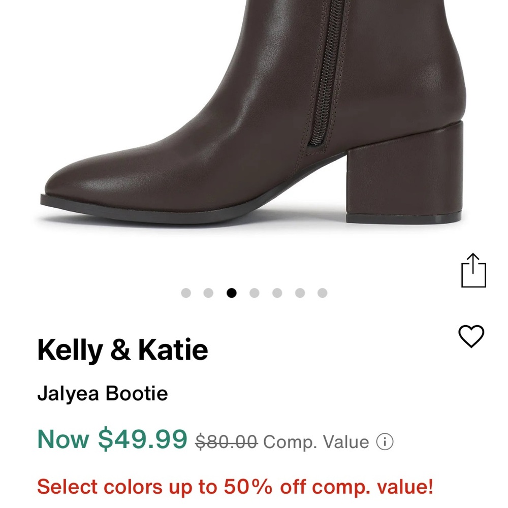 Kelly & Katie Dark Brown Ankle Booties jalyea